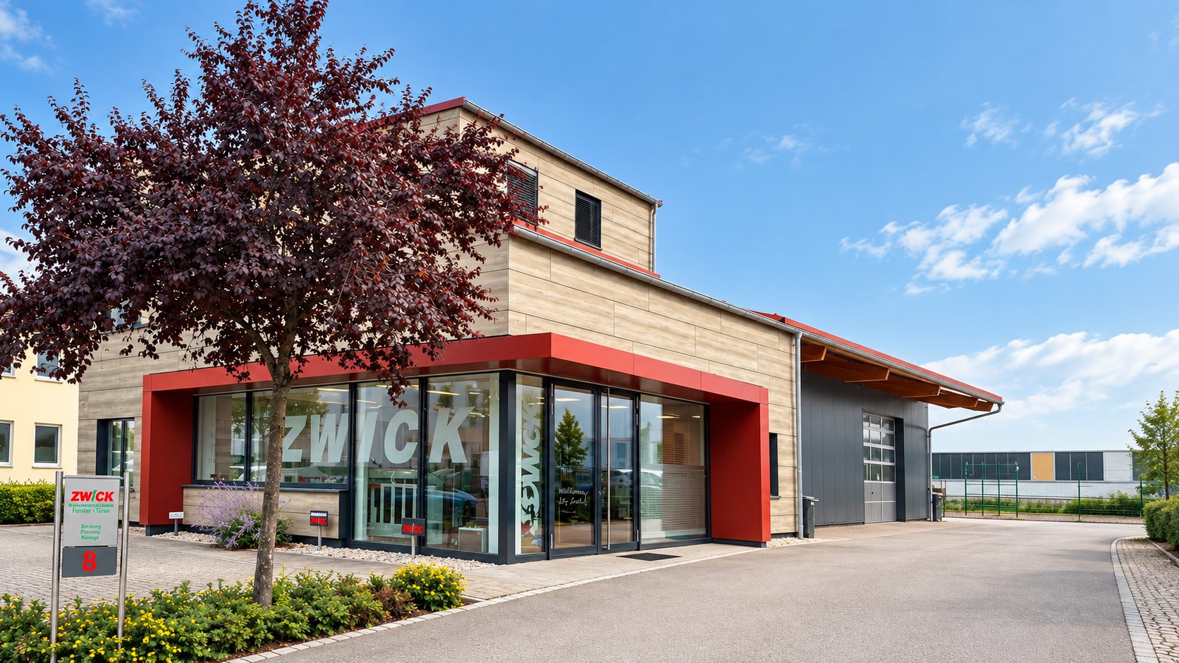 Firmengebäude der Zwick Fenster-Technik in Affing-Mühlhausen